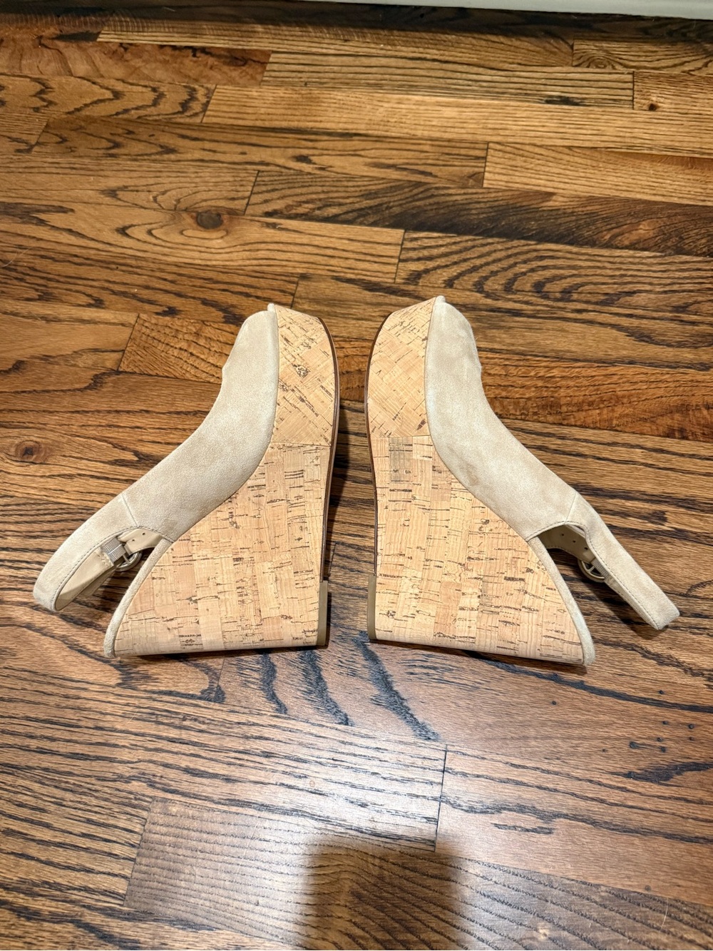 Veronica Beard Dali Suede Peep Toe Wedge Sandal 7.5 - Picture 7 of 11